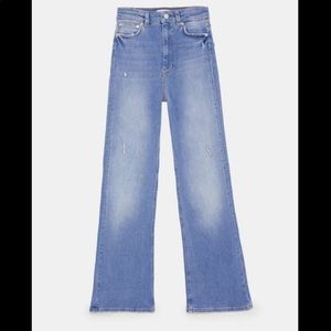 ZARA skinny flare jeans in abbey blue size 4